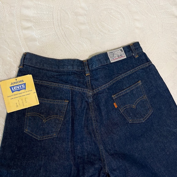 VINTAGE orange tag Levi’s 37x37 TALL GIRL PLUS SIZE!!! NWT🧡 California Staights - Picture 10 of 12